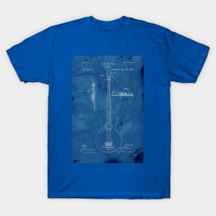 Blueprint Guitar Patent T-Shirt